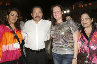 Daniel y Rosario en acto del 80 Aniversario del Tránsito a la Inmortalidad del General Augusto C. Sandino