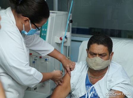 Primera jornada de vacunación voluntaria contra la Covid-19 en Nicaragua