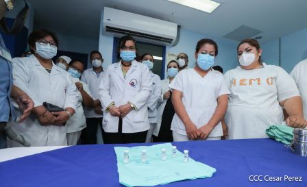 Primera jornada de vacunación voluntaria contra la Covid-19 en Nicaragua