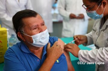 Primera jornada de vacunación voluntaria contra la Covid-19 en Nicaragua