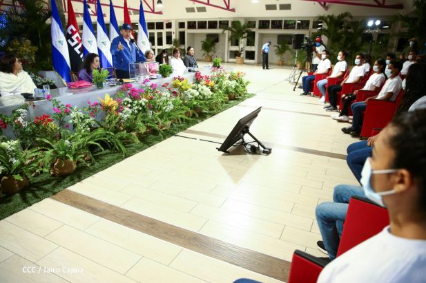 El Comandante Daniel Ortega y la Compañera Rosario Murillo presidieron acto en ocasión del Día Internacional de la Mujer