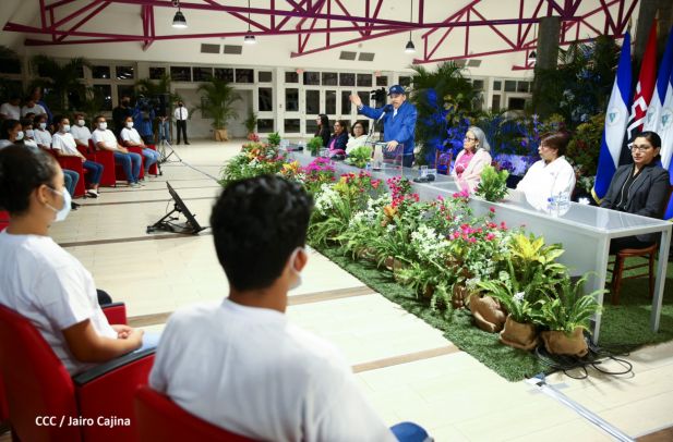 El Comandante Daniel Ortega y la Compañera Rosario Murillo presidieron acto en ocasión del Día Internacional de la Mujer