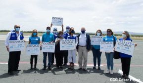 Nicaragua recibió 135 mil dosis de Covishield producida en India