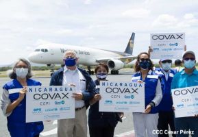 Nicaragua recibió 135 mil dosis de Covishield producida en India