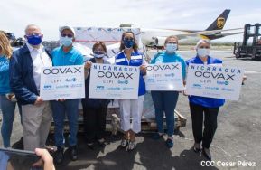 Nicaragua recibió 135 mil dosis de Covishield producida en India