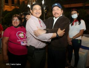 Homenaje al Comandante Tomás Borge y acto del Día Internacional de los Trabajadores