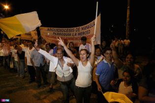 Pueblo de Nicaragua recibe a Su Eminencia el Cardenal Leopoldo Brenes