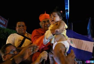 Pueblo de Nicaragua recibe a Su Eminencia el Cardenal Leopoldo Brenes