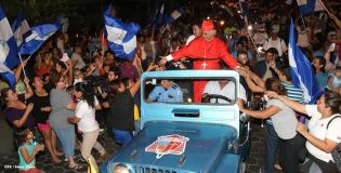 Presidente Daniel y Compañera Rosario reciben a Su Eminencia Cardenal Leopoldo Brenes