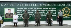 42 aniversario del Cuerpo Médico Militar de Nicaragua