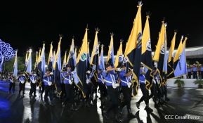 Desfile policial Centinelas de la Paz por el 42 aniversario de la Policía Nacional