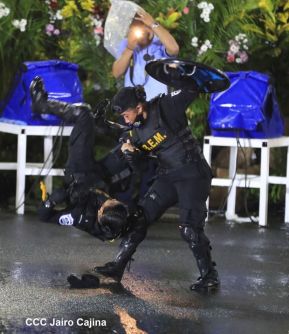 Desfile policial Centinelas de la Paz por el 42 aniversario de la Policía Nacional