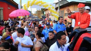 Jinotepe da gran recibimiento a Cardenal José Leopoldo Brenes