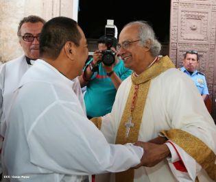 Jinotepe da gran recibimiento a Cardenal José Leopoldo Brenes