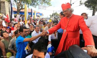 Jinotepe da gran recibimiento a Cardenal José Leopoldo Brenes
