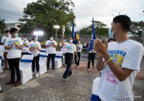 Recibimiento de la Antorcha de la Unión Centroamericana