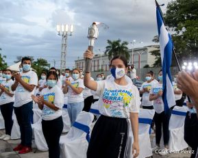 Recibimiento de la Antorcha de la Unión Centroamericana