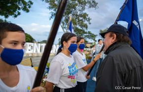 Recibimiento de la Antorcha de la Unión Centroamericana