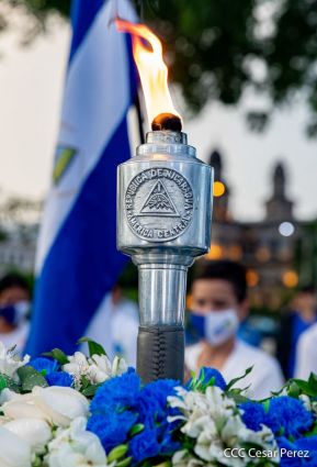 Recibimiento de la Antorcha de la Unión Centroamericana