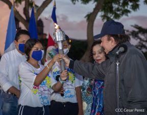 Recibimiento de la Antorcha de la Unión Centroamericana