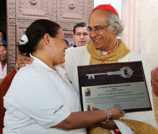 Jinotepe da gran recibimiento a Cardenal José Leopoldo Brenes
