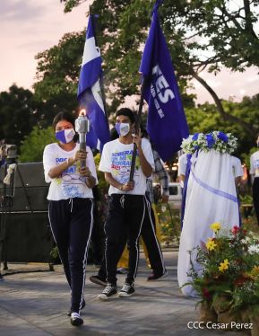Recibimiento de la Antorcha de la Unión Centroamericana