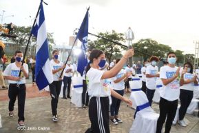 Recibimiento de la Antorcha de la Unión Centroamericana