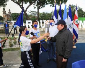 Recibimiento de la Antorcha de la Unión Centroamericana