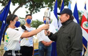 Recibimiento de la Antorcha de la Unión Centroamericana