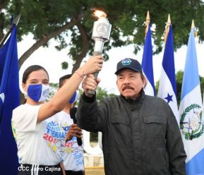 Recibimiento de la Antorcha de la Unión Centroamericana