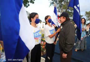 Recibimiento de la Antorcha de la Unión Centroamericana