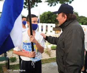 Recibimiento de la Antorcha de la Unión Centroamericana