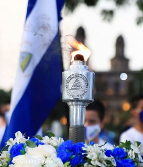 Recibimiento de la Antorcha de la Unión Centroamericana