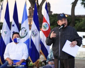 Recibimiento de la Antorcha de la Unión Centroamericana