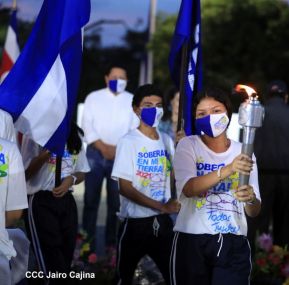 Recibimiento de la Antorcha de la Unión Centroamericana