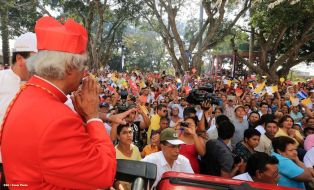 Jinotepe da gran recibimiento a Cardenal José Leopoldo Brenes