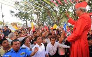 Jinotepe da gran recibimiento a Cardenal José Leopoldo Brenes
