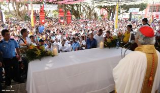 Jinotepe da gran recibimiento a Cardenal José Leopoldo Brenes