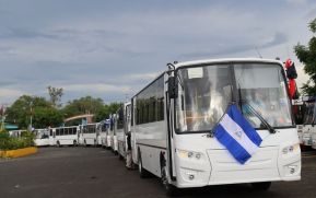 Llegan a Nicaragua 150 nuevos buses para el pueblo 
