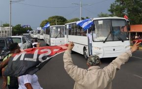 Llegan a Nicaragua 150 nuevos buses para el pueblo 