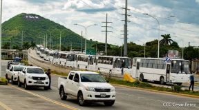 Llegan a Nicaragua 150 nuevos buses para el pueblo 