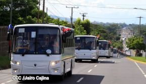 Llegan a Nicaragua 150 nuevos buses para el pueblo 