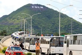 Llegan a Nicaragua 150 nuevos buses para el pueblo 