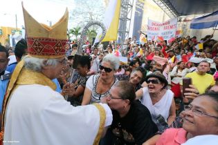 Jinotepe da gran recibimiento a Cardenal José Leopoldo Brenes