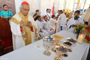 Jinotepe da gran recibimiento a Cardenal José Leopoldo Brenes