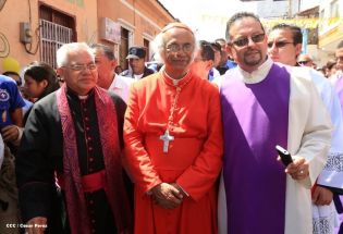 Jubiloso pueblo de Matagalpa recibe al Cardenal Leopoldo Brenes  
