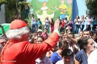 Jubiloso pueblo de Matagalpa recibe al Cardenal Leopoldo Brenes  