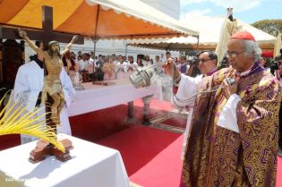 Jubiloso pueblo de Matagalpa recibe al Cardenal Leopoldo Brenes  