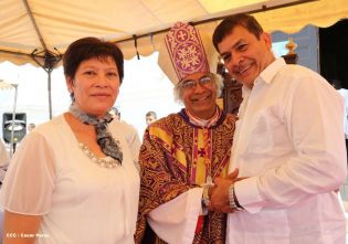 Jubiloso pueblo de Matagalpa recibe al Cardenal Leopoldo Brenes  