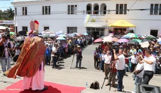 Jubiloso pueblo de Matagalpa recibe al Cardenal Leopoldo Brenes  